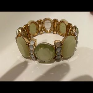Light green and gold bracelet